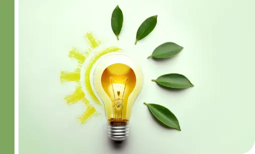 Image of a bulb and leaves